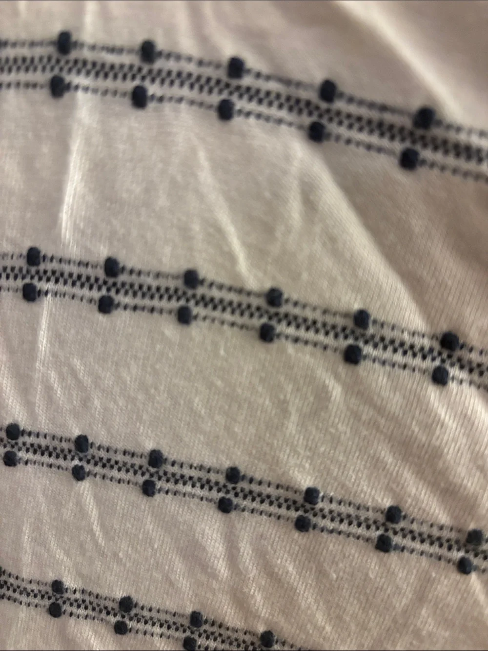 Madewell White Short-Sleeve Striped Knit Top - Picture 3 of 5